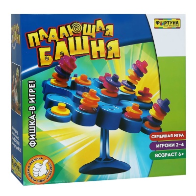 Настольная семейная игра Падающая башня Фортуна Ф51235